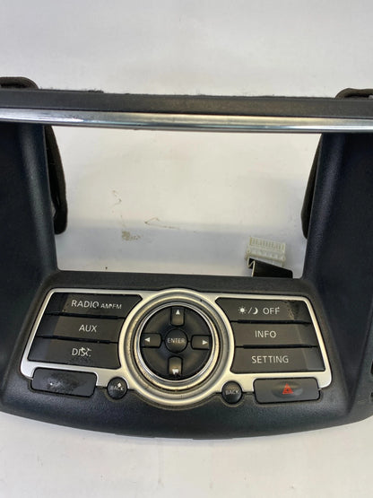 2007 2008 INFINITI G35 SEDAN FACEPLATE RADIO INFO DISPLAY CONTROL 28395JK60B OEM