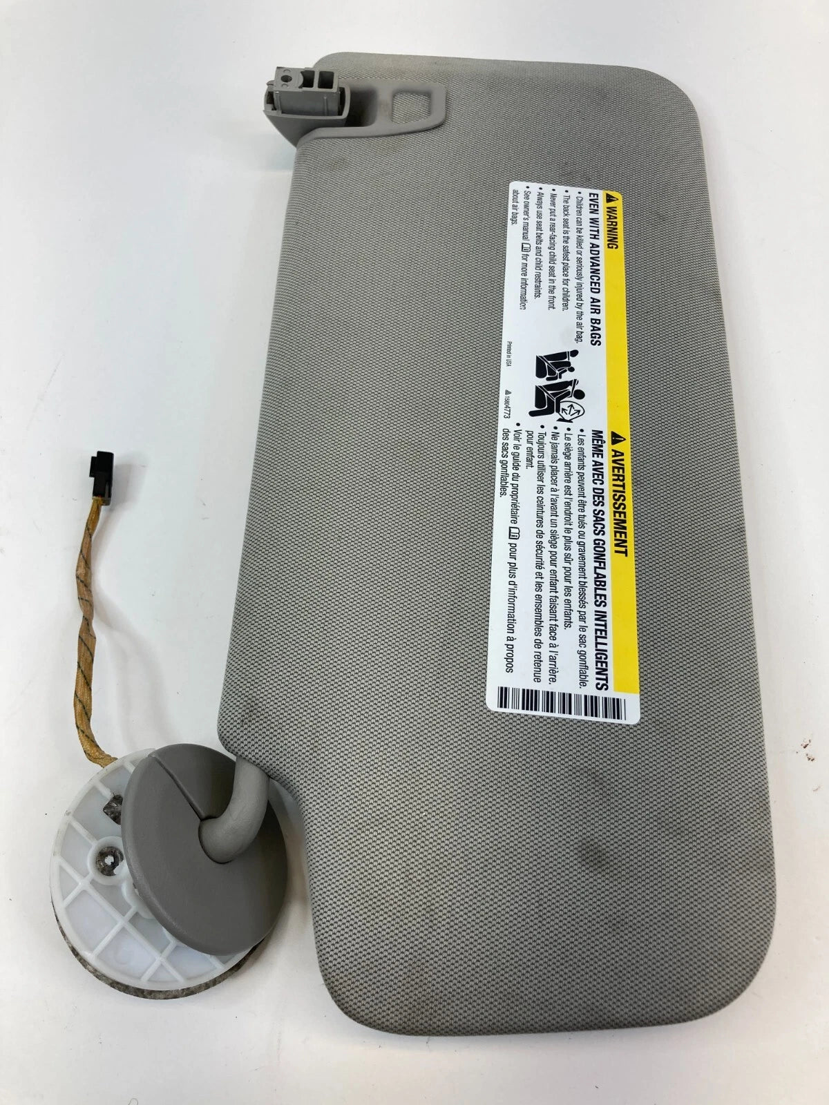 2010-2017 CHEVROLET EQUINOX GMC TERRAIN RIGHT SUNVISOR PASSENGER SUN VISOR GRAY