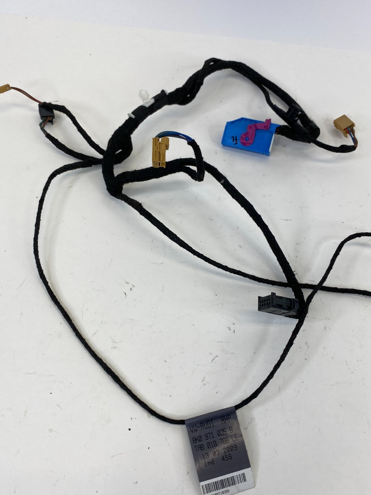 2009-2016 Audi A4 Quattro Front Left Side Door Wire Wiring Harness 8K0-971-035-B