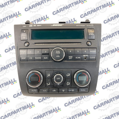 08-12 Nissan Altima Radio AM/FM CD Disc Player w/ Climate Control 28185-ZN40C