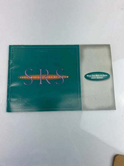 1999 99 HONDA ACCORD SEDAN OWNER'S MANUAL BOOK SET OEM