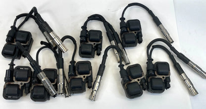 1998-2002 MERCEDES-BENZ E430 ENGINE IGNITION COIL SET OF 8 W SPARK WIRE PLUG OEM