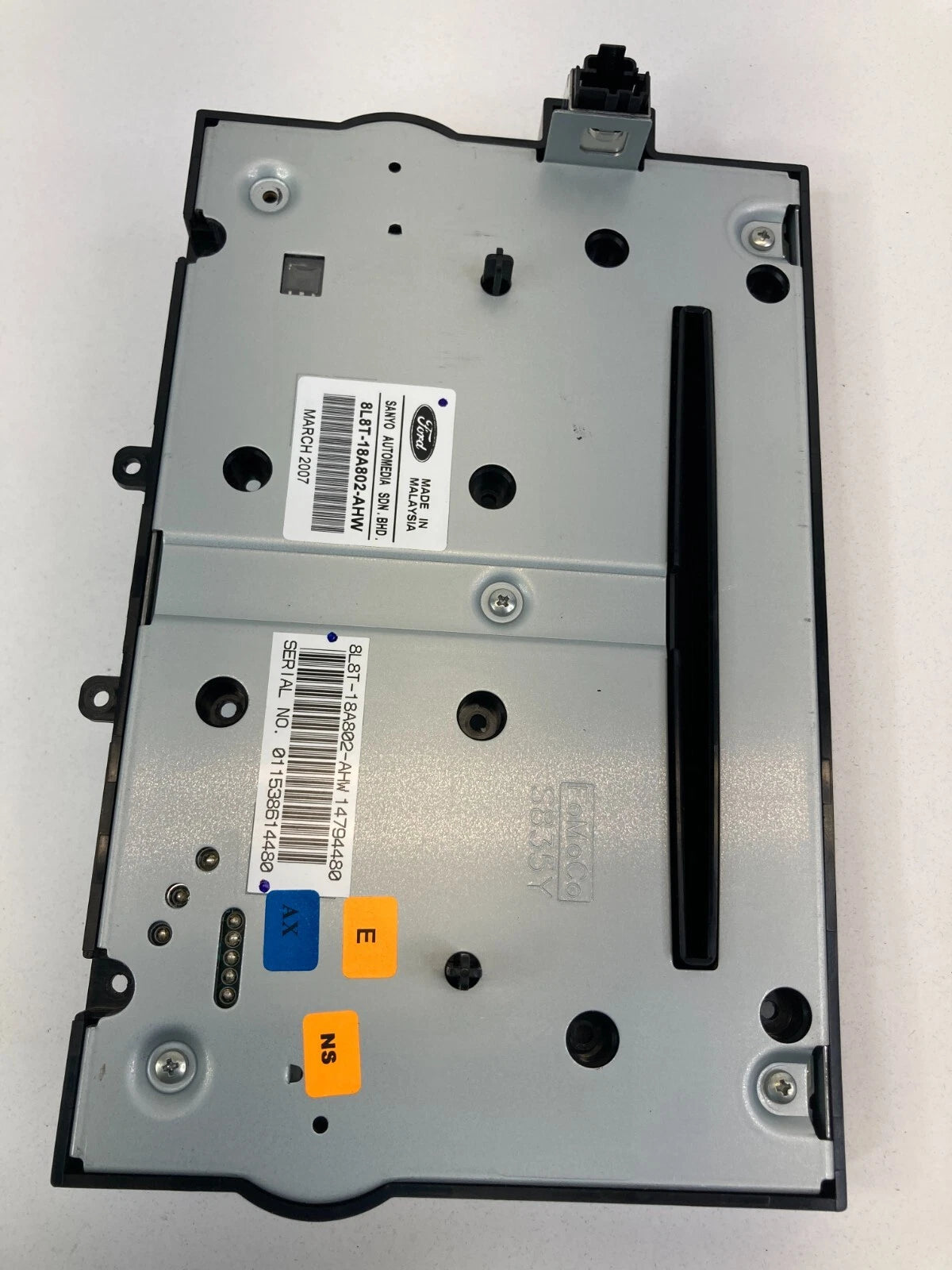 2008 FORD ESCAPE RADIO AM/FM CD PLAYER CONTROL FACEPLATE TRIM 8L8T18A802AHW OEM