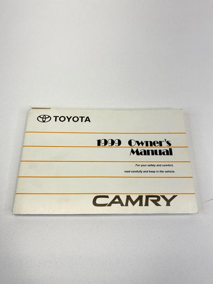 1999 99 TOYOTA CAMRY CE SEDAN OWNER'S MANUAL GUIDE BOOK & SUPPLEMENT OEM