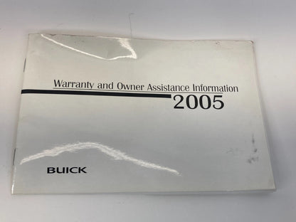 2005 BUICK CENTURY OWNERS MANUAL WARRANTY ASSISTANCE INFORMATION BOOK W/ CASE