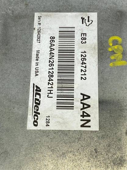 11 12 CHEVROLET CRUZE 1.8L ENGINE COMPUTER CONTROL MODULE ECU ECM 126427212 OEM