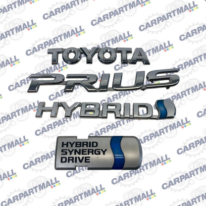 2004-2009 TOYOTA PRIUS HYBRID REAR EMBLEM TRUNK HATCH LOGO BADGE SIGN SET OEM
