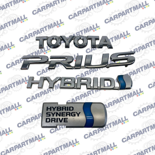 2004-2009 TOYOTA PRIUS HYBRID REAR EMBLEM TRUNK HATCH LOGO BADGE SIGN SET OEM