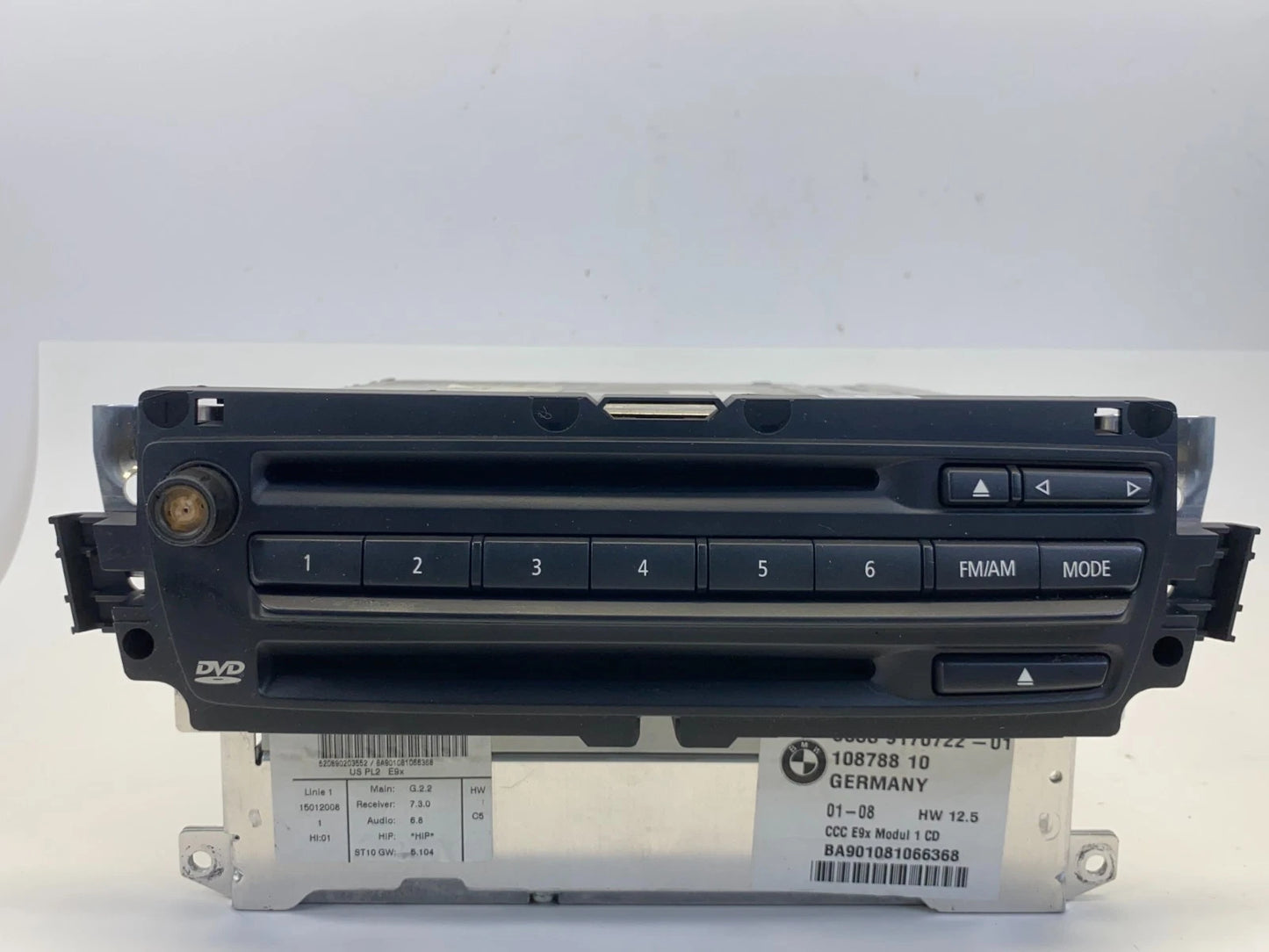 2007 2008 BMW 335XI CCC NAVIGATION RADIO HEAD UNIT CD DVD PLAYER OEM 10878810