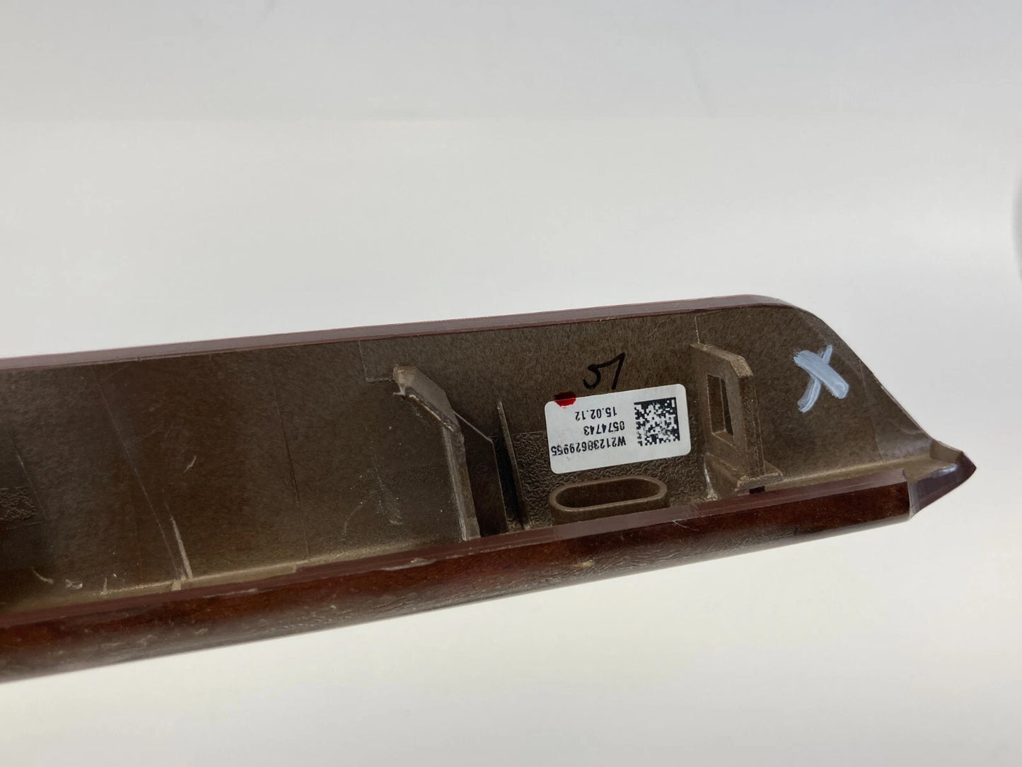 2012-2016 MERCEDES-BENZ E350 LEFT CENTER CONSOLE COVER TRIM BEZEL WOODGRAIN