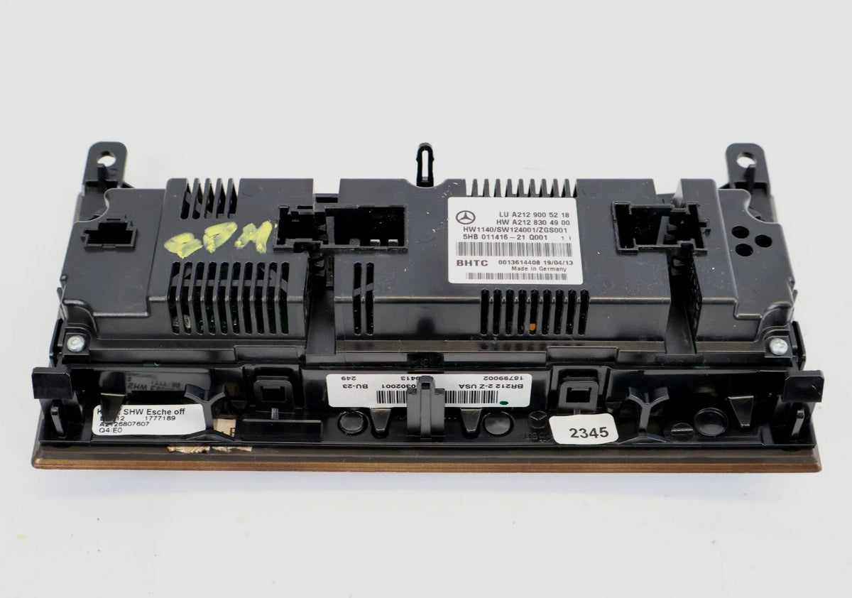12-16 MERCEDES E350 W212 AC CLIMATE CONTROL MODULE PANEL SWITCH OEM A2129005218