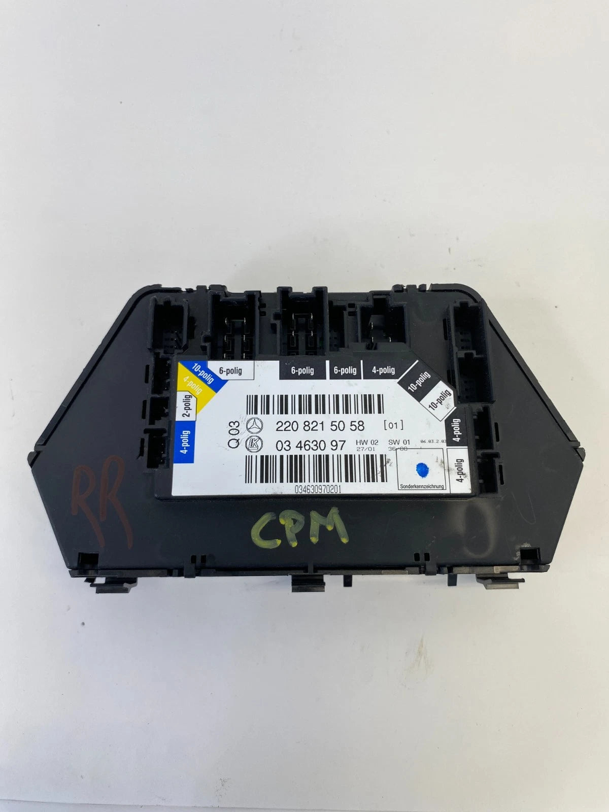 00-05 MERCEDES S430 REAR RIGHT SEAT ADJUSTMENT CONTROL SWITCH MODULE 2208215058