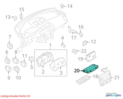 2011-2014 NISSAN MURANO A/C CLIMATE TEMPERATURE CONTROL MODULE 27760-1SX1A OEM