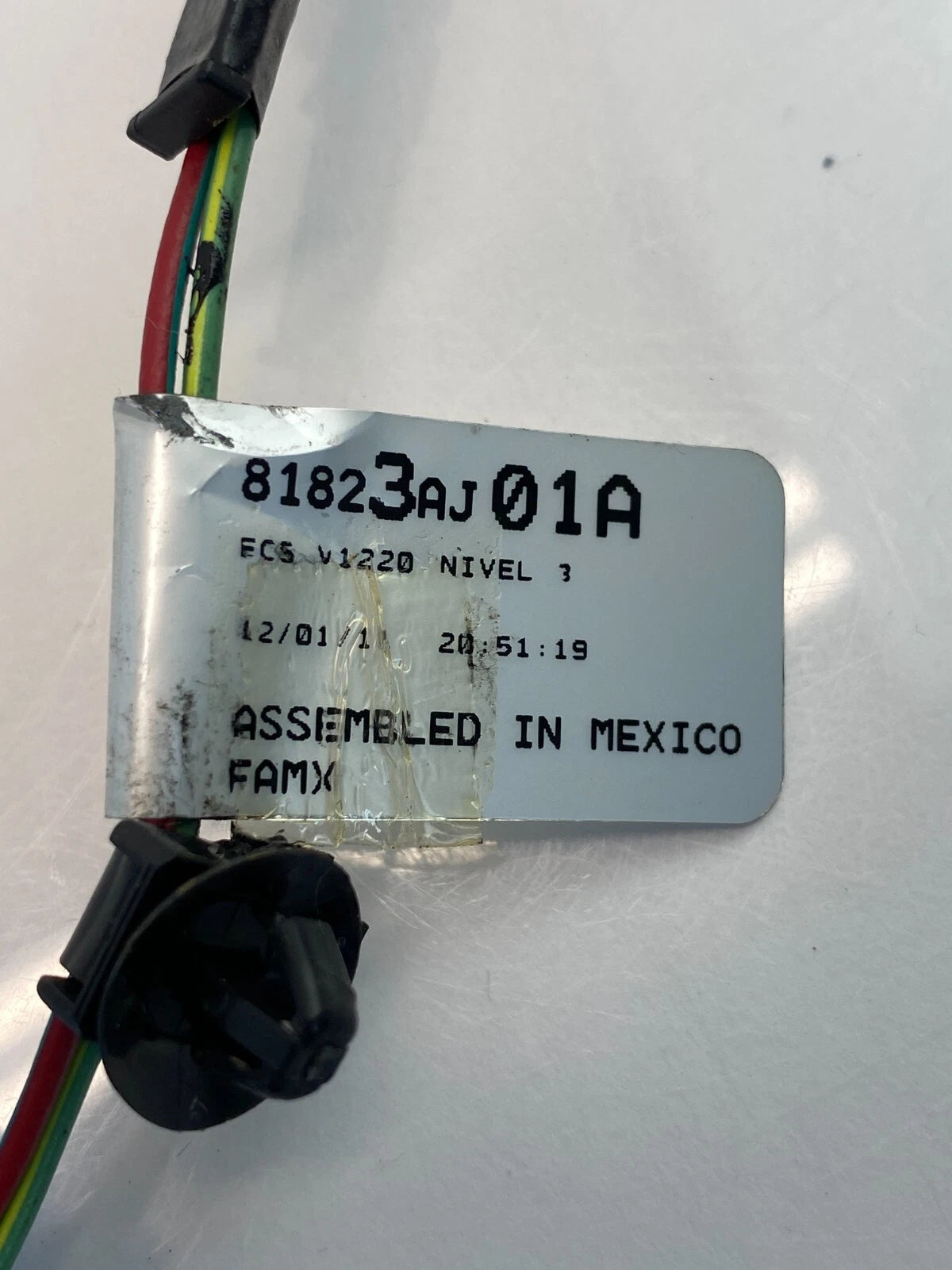 2010-2014 SUBARU LEGACY SEDAN REAR LEFT SIDE DOOR WIRE WIRING HARNESS 81823AJ01A