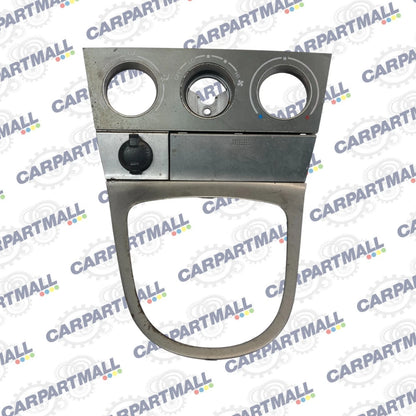 03-08 TOYOTA MATRIX SHIFTER CLIMATE CONTROL TRIM BEZEL W STORAGE & POWER OUTLET