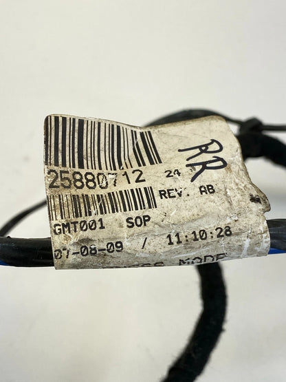 2006-2011 CHEVROLET HHR REAR RIGHT SIDE DOOR WIRING HARNESS RR RH 25880712 OEM
