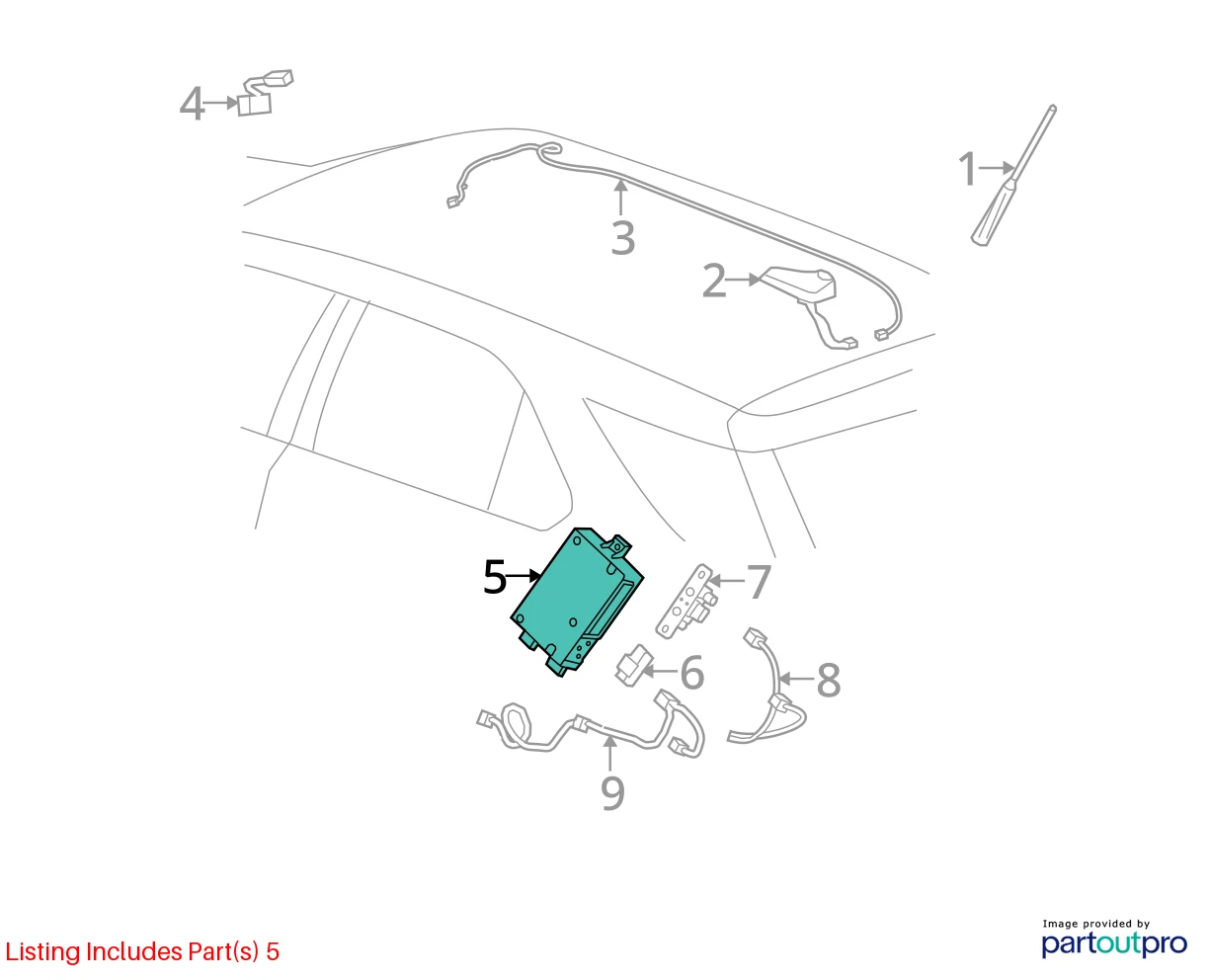 2013 CHEVY EQUINOX ONSTAR COMMUNICATION COMPUTER CONTROL MODULE UNIT 22764232