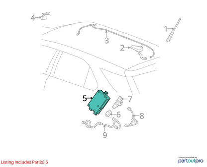 2013 CHEVY EQUINOX ONSTAR COMMUNICATION COMPUTER CONTROL MODULE UNIT 22764232
