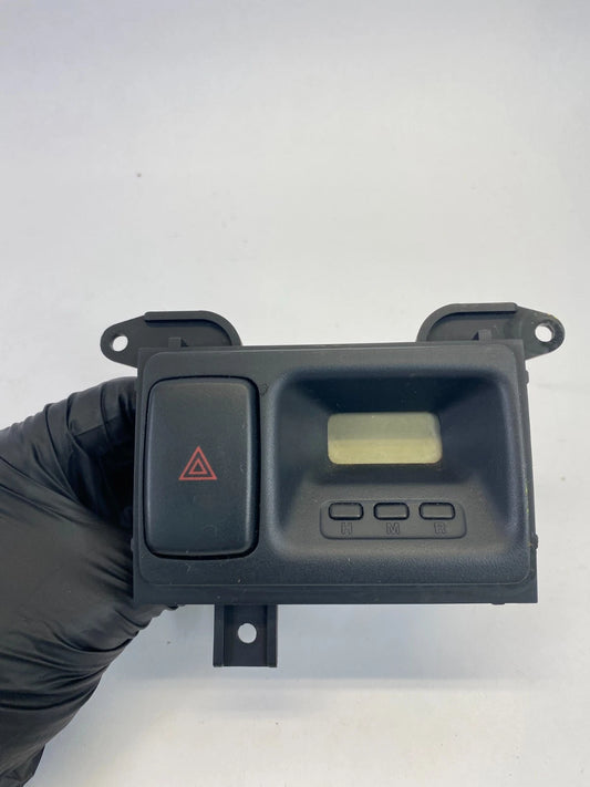 1999-2004 HONDA ODYSSEY CENTER DASH DIGITAL CLOCK & HAZARD SWITCH W BEZEL OEM