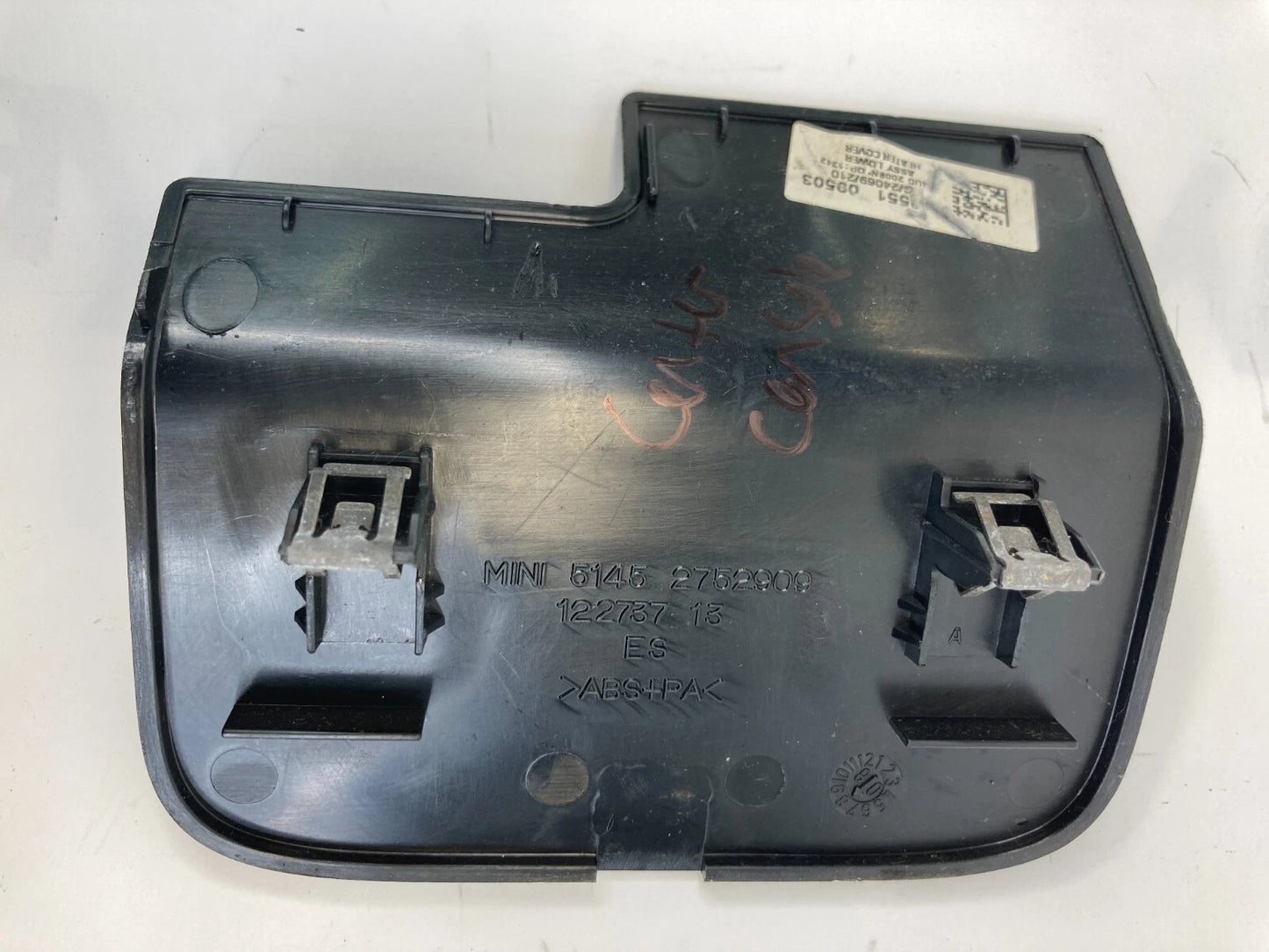 2007-2015 MINI COOPER LOWER DASH HEATER PANEL COVER TRIM BEZEL 5145-2752909 OEM