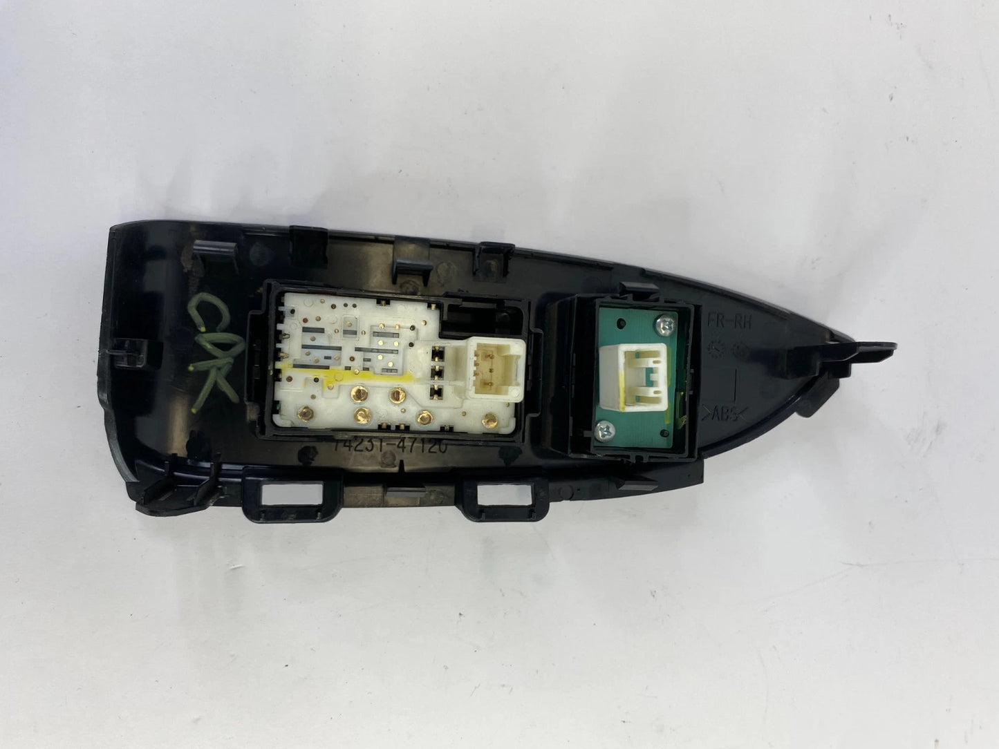 10-15 TOYOTA PRIUS FRONT RIGHT WINDOW & LOCK SWITCH W/ BEZEL 74231-47120 OEM