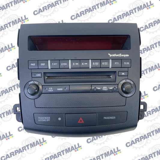 10-13 MITSUBISHI OUTLANDER RADIO DASH TRIM BEZEL ROCKFORD FOSGATE OEM 8002B234XA