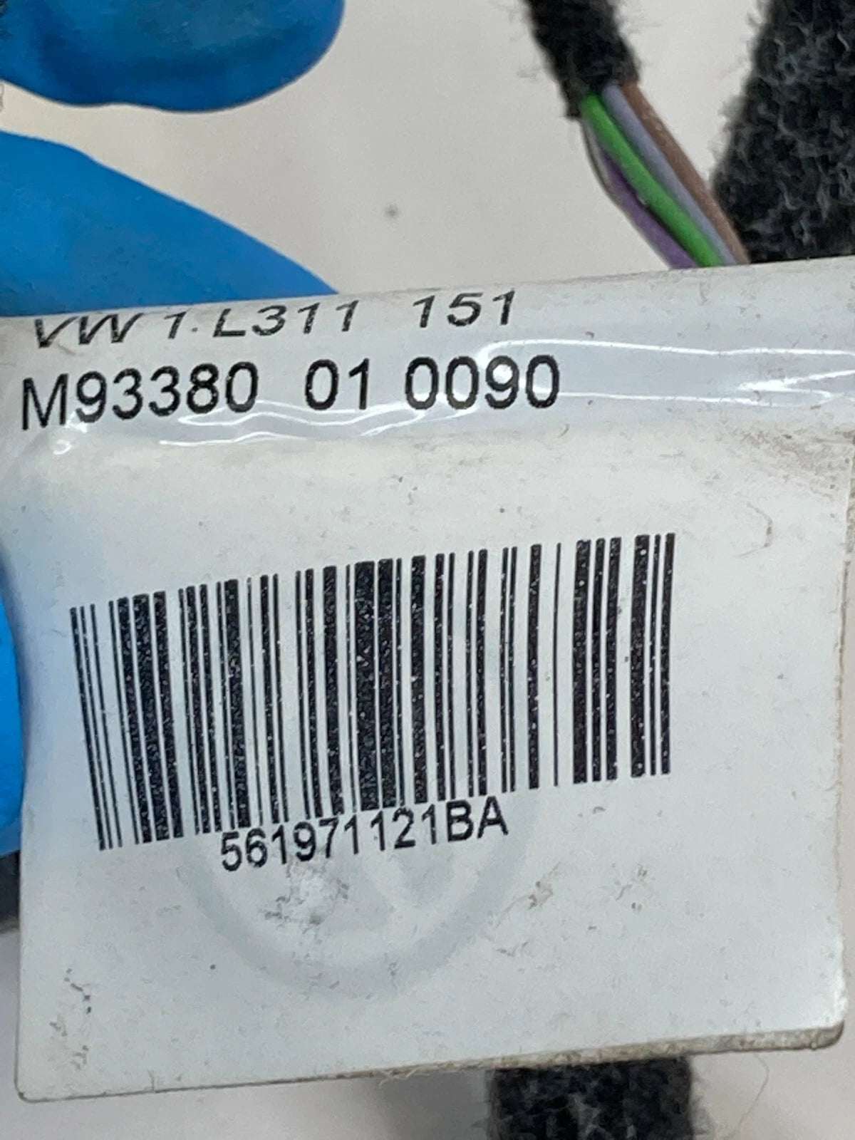 2012-2015 VOLKSWAGEN PASSAT FRONT RIGHT DOOR HARNESS WIRE WIRING 561971121BA OEM