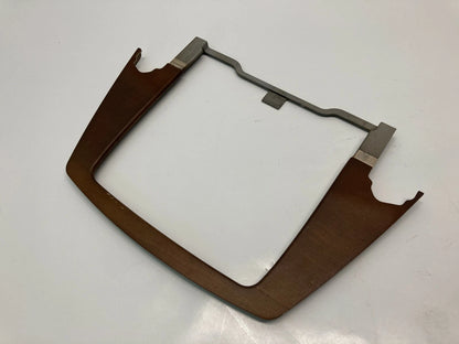 02 03 04 05 BMW E65 E66 745I 745LI CENTER CONSOLE TRIM BEZEL WOODGRAIN OEM