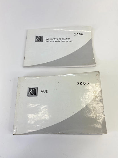 2006 06 SATURN VUE OWNERS MANUAL WARRANTY INFORMATION GUIDE OEM