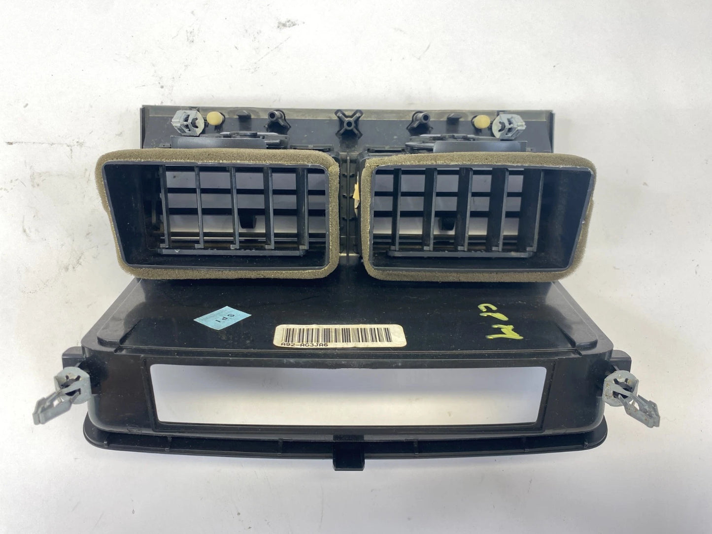 2008-2012 FORD ESCAPE CENTER DASHBOARD TRIM BEZEL WITH A/C AIR VENTS BLACK OEM