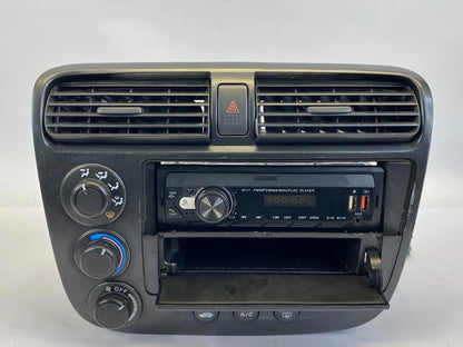 01-05 HONDA CIVIC CENTER DASH RADIO BEZEL CLIMATE CONTROL AC & STEREO UNIT OEM