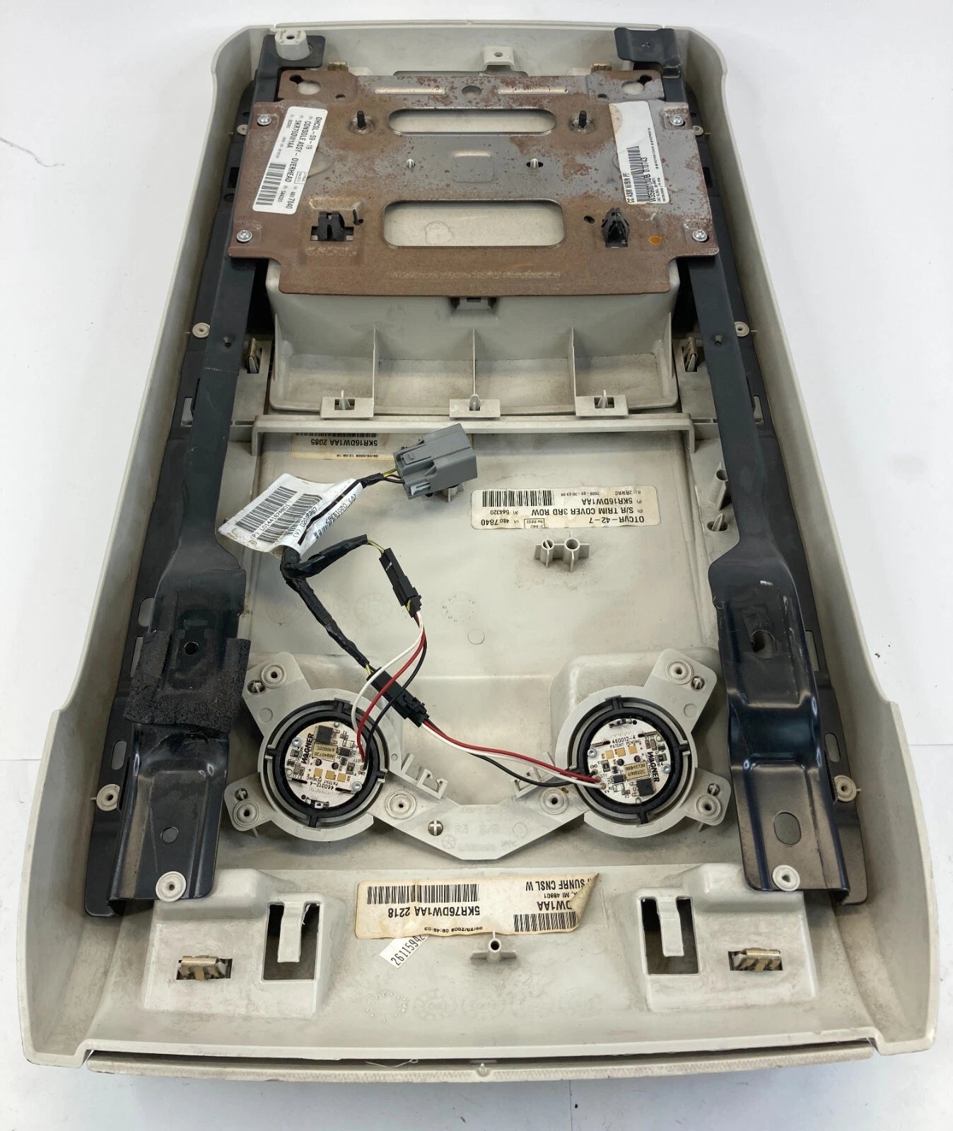 2009-2014 VOLKSWAGEN ROUTAN REAR CENTER ROOF OVERHEAD CONSOLE 5KR16DW1AA OEM