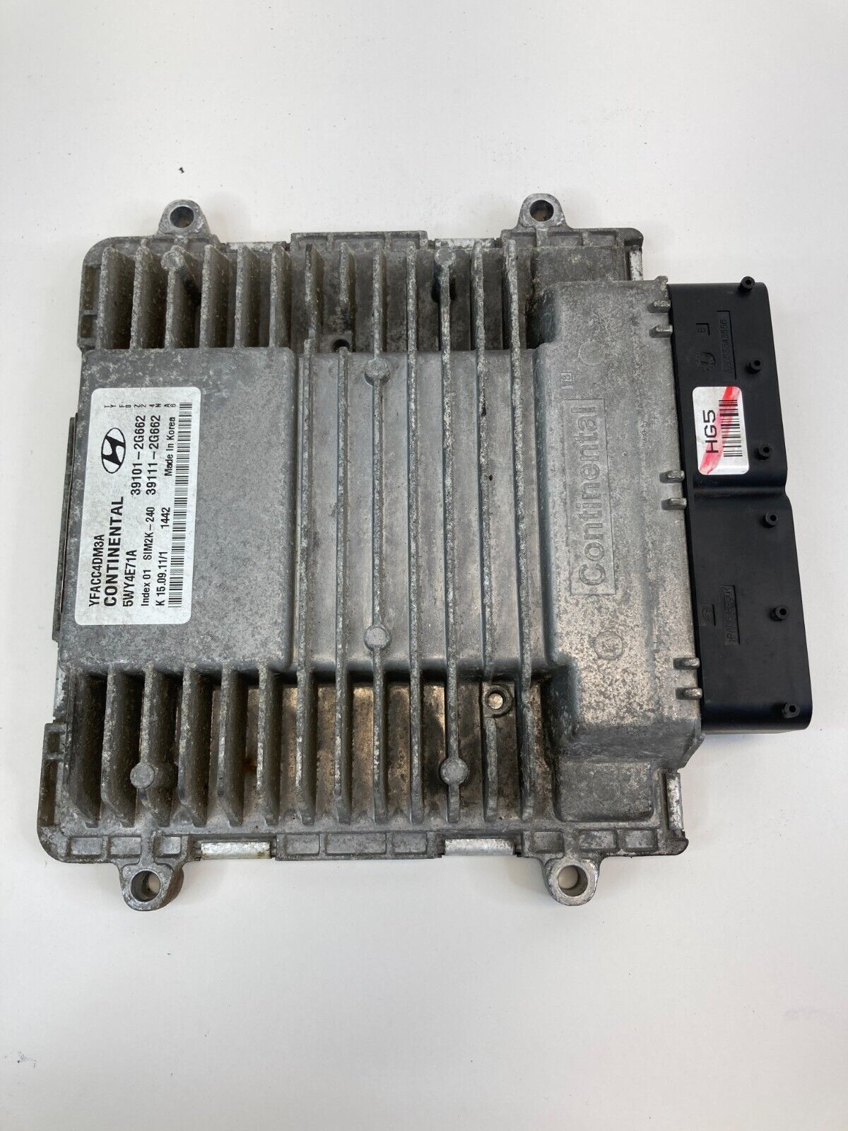 2012 Hyundai Sonata 2.4L AT FWD Engine Computer Control Module 39111-2G662 OEM