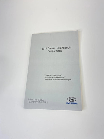 2014 HYUNDAI ACCENT OWNERS USER MANUAL WARRANTY INFORMATION HANDBOOK SET OEM