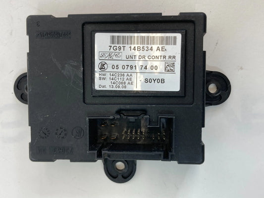 2009 09 JAGUAR XF REAR RIGHT SIDE DOOR CONTROL COMPUTER MODULE 7G9T-14B534-AE