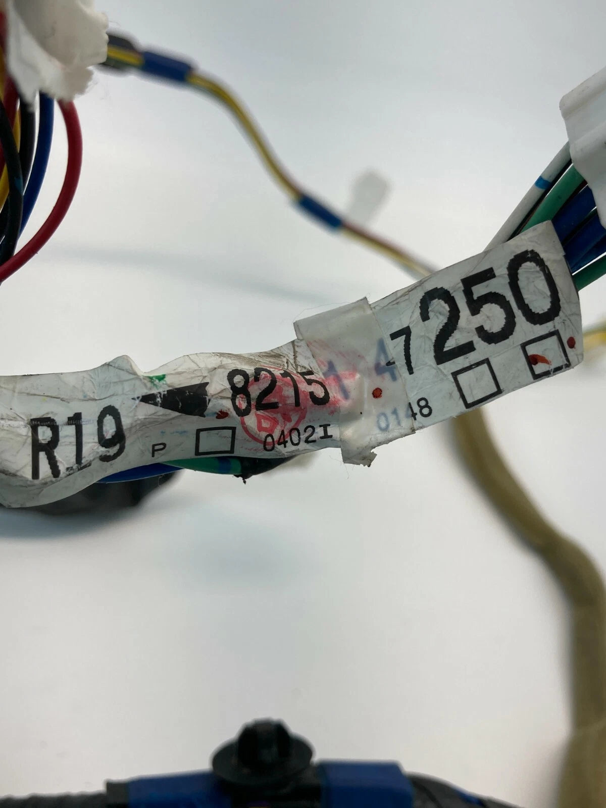 2004-2009 TOYOTA PRIUS FRONT RIGHT PASSENGER SIDE DOOR PANEL WIRE WIRING HARNESS