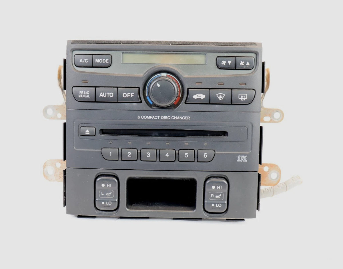 03-05 HONDA PILOT DASH AC CLIMATE CONTROL CD PLAYER RECEIVER & SEAT SWITCH PANEL