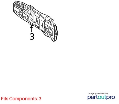 11-17 VOLKSWAGEN TOUAREG FRONT RIGHT EXTERIOR OUTER DOOR HANDLE OEM 5N0839885H