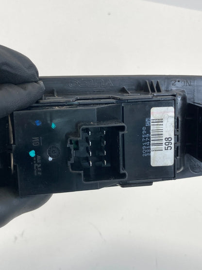 2010-2017 GMC TERRAIN FRONT LEFT DOOR MASTER WINDOW SWITCH W/BEZEL 20917598 OEM