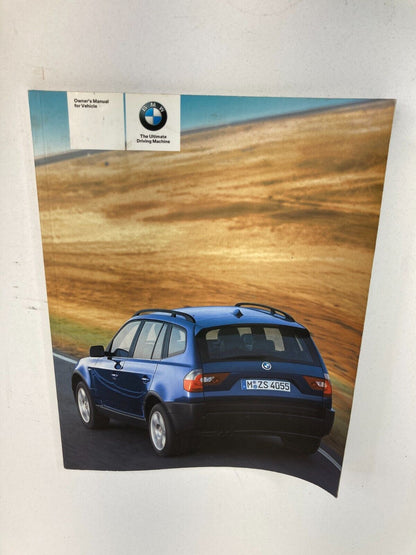 2005 05 BMW X3 SUV 4-DR Owner's Manual & Quick Reference Card Handbook OEM