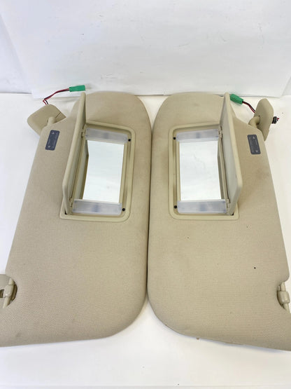 2013-2019 FORD TAURUS DRIVER & PASSENGER SUNVISOR SET W/ILLUMINATED MIRROR OEM