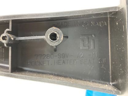 03-08 HONDA PILOT POCKET STORAGE SEAT HEATER SWITCH COVER BEZEL 77280S9VA2M1 OEM
