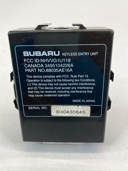 2003 2004 Subaru Outback Legacy 2.5L Keyless Control Module Unit 88035AE16A OEM