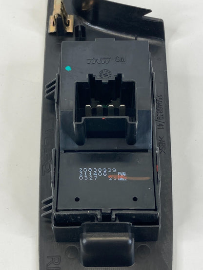 2010-2017 GMC Terrain Front Right Door Power Window Switch w/ Bezel 25946839