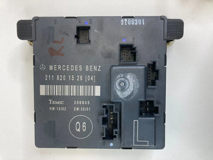 2003-2009 MERCEDES BENZ E320 SEDAN REAR LEFT SIDE DOOR CONTROL MODULE 2118201526