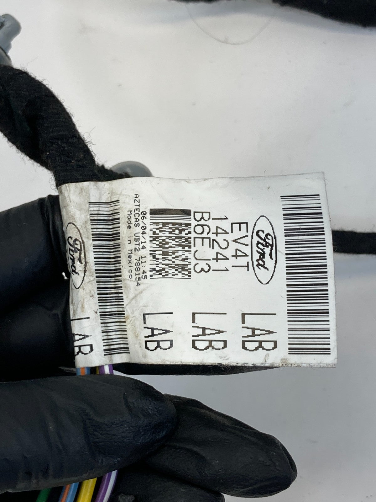 2013-2016 Ford Escape Rear Left Side Door Wire Wiring Harness EV4T-14241-B6EJ3