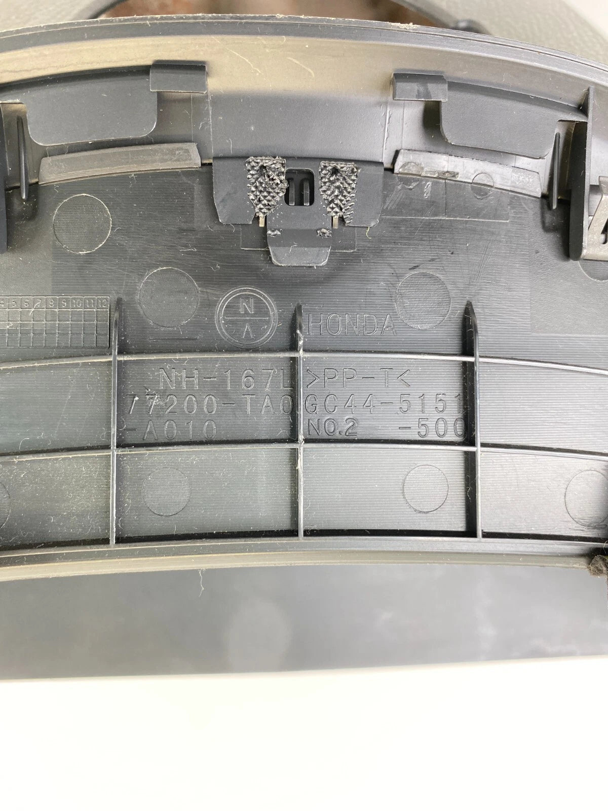 08-12 HONDA ACCORD CLUSTER SPEEDOMETER & STEERING COLUMN TRIM BEZEL GC445151100