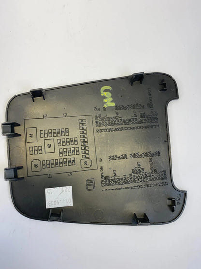 2010-2017 CHEVROLET EQUINOX DASH DRIVER SIDE INNER FUSE BOX DOOR LID COVER TRIM