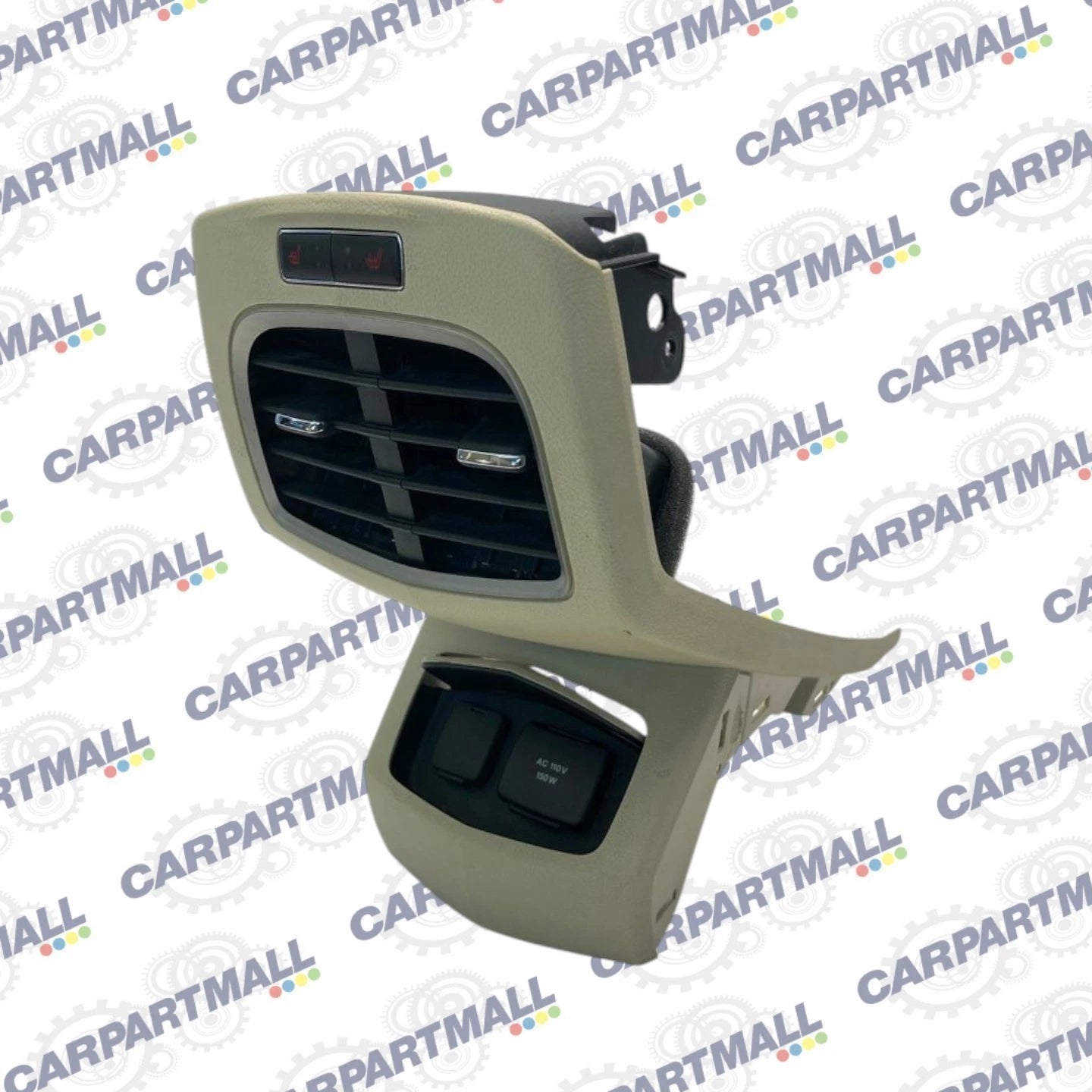 13-16 LINCOLN MKZ RR CENTER CONSOLE A/C VENT COVER TRIM W/ HEATED SEATS SWITCH