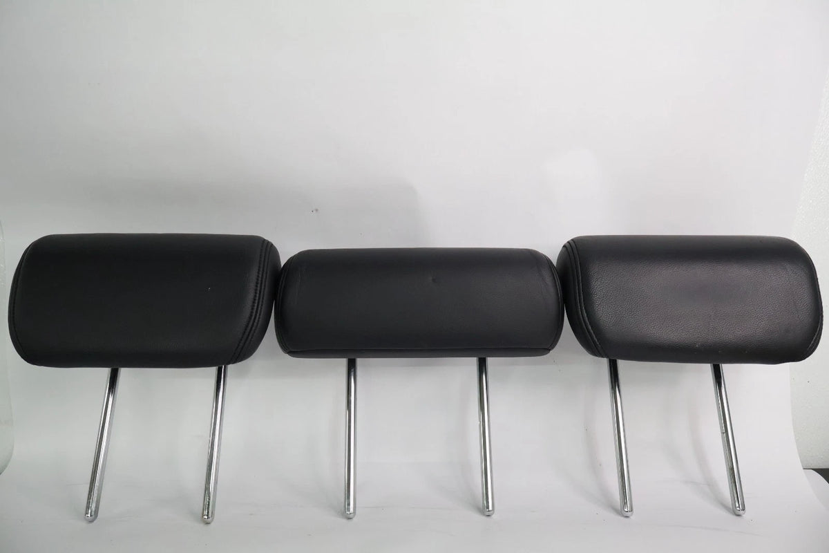 2007-2009 HONDA CR-V REAR HEADREST SET BLACK LEATHER LEFT RIGHT CENTER OEM